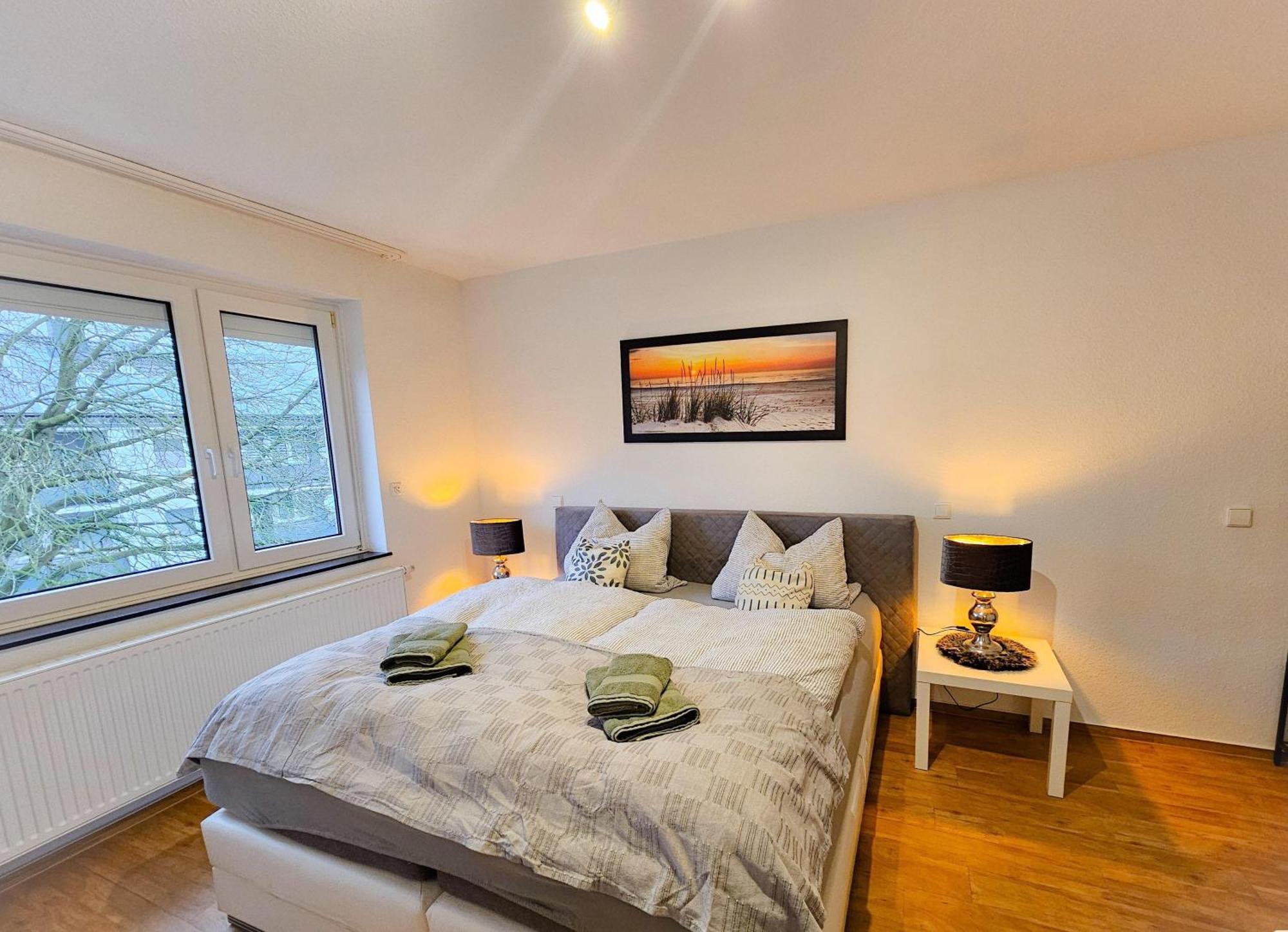 Ecocube Apartment2 Meppen14, Balkon, Kueche, Waschmaschine מראה חיצוני תמונה